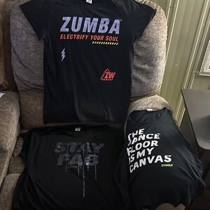 Zumba Fitness Black 'Stay Fab' Tee